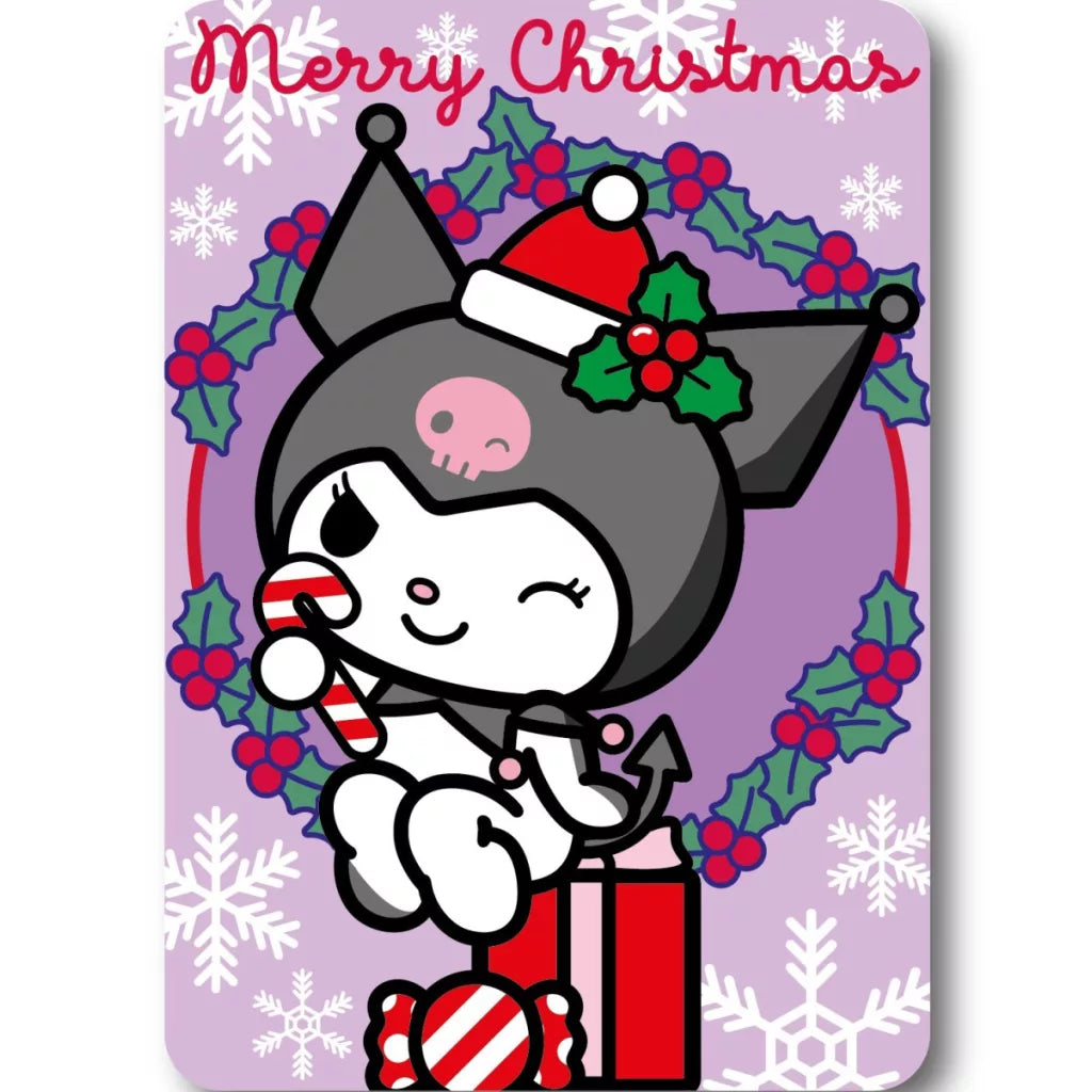 (Précommande) Couverture polaire de Noël Hello Kitty Kuromi 100x140cm