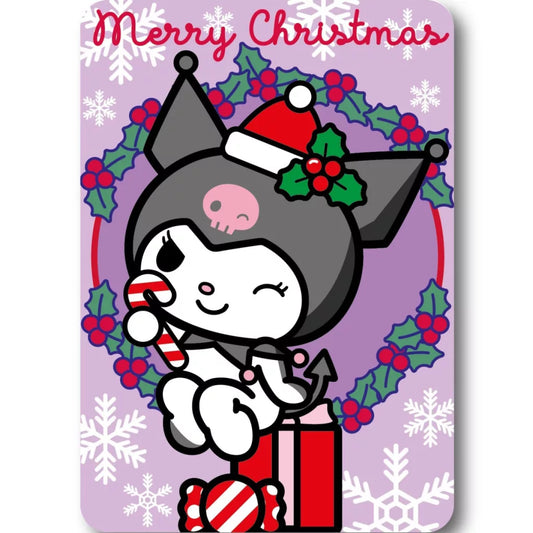 (Précommande) Couverture polaire de Noël Hello Kitty Kuromi 100x140cm