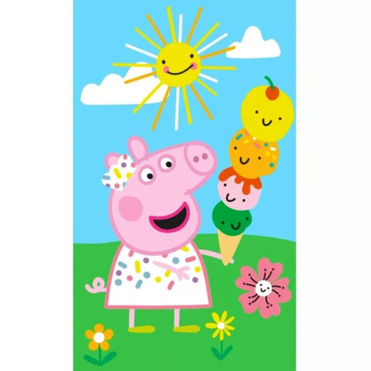 Serviette de toilette 30x50cm Peppa pig