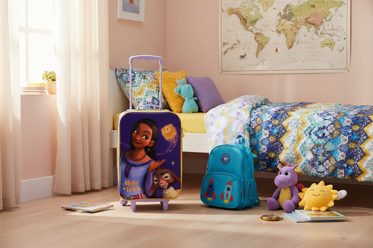 (Précommande) Valise à roulettes Disney Wish 3D