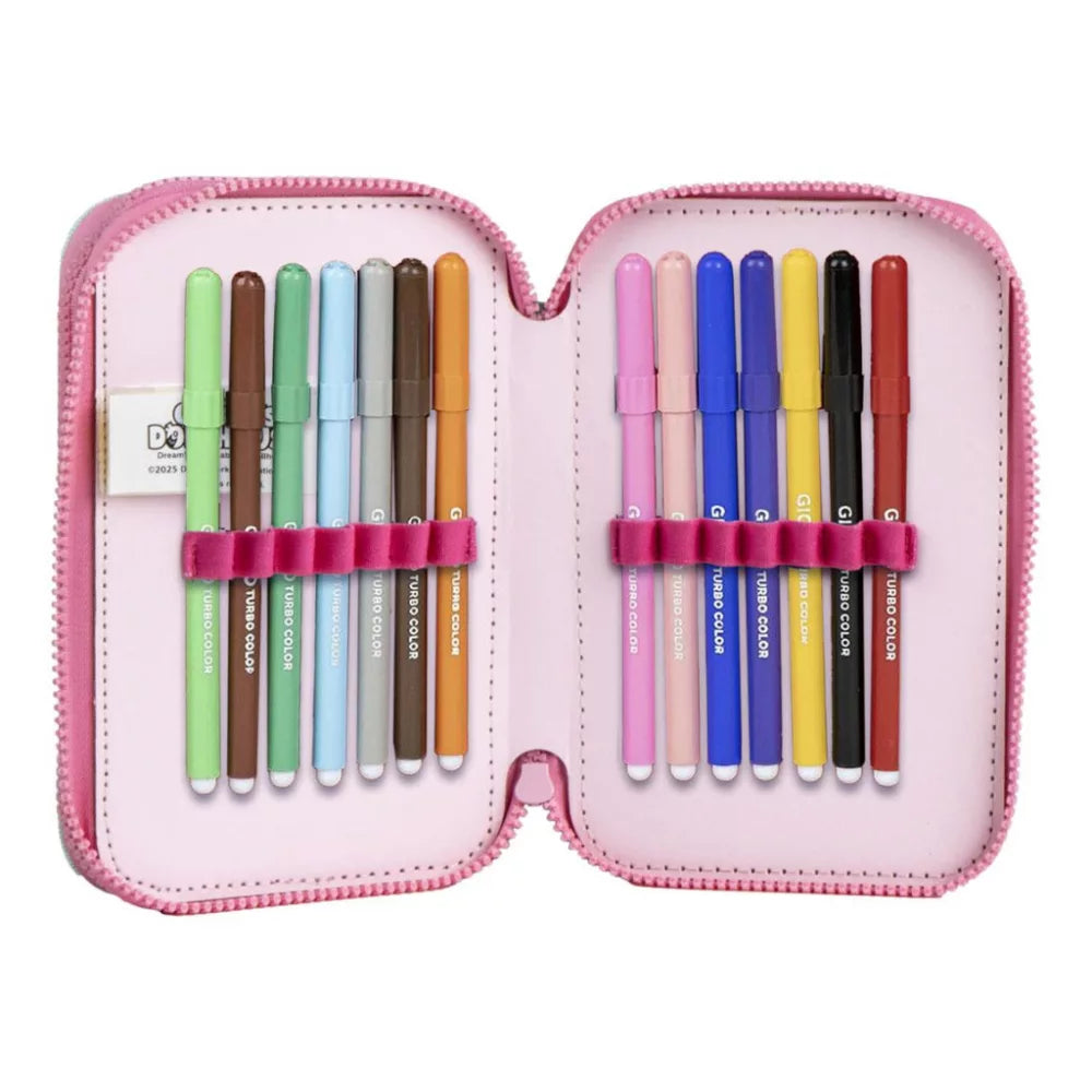 Trousse à crayon remplie Gabby 2 niveaux