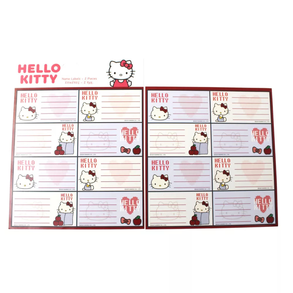 (Précommande) Lot de 16 étiquettes Hello Kitty