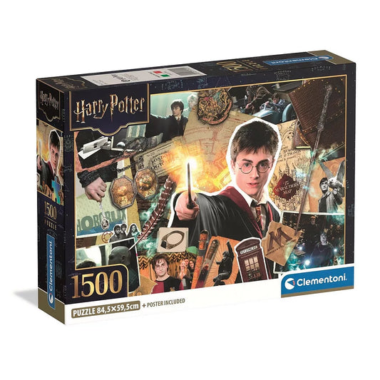 (Précommande) Puzzle compact Harry Potter 1500 pièces + poster inclus Clementoni