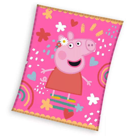 (Précommande) Couverture polaire corail Peppa Pig 130x160cm