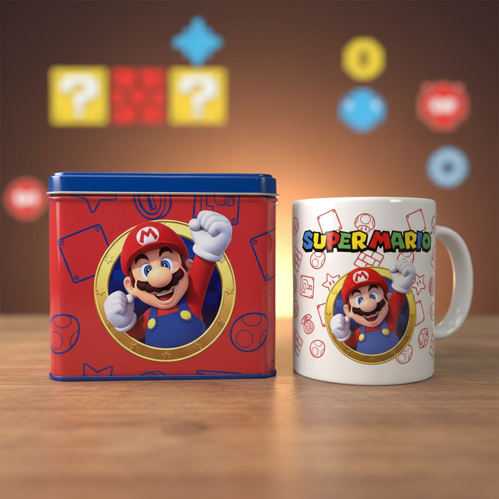 (Précommande) Tirelire + mug Mario Super Mario Bros Nintendo