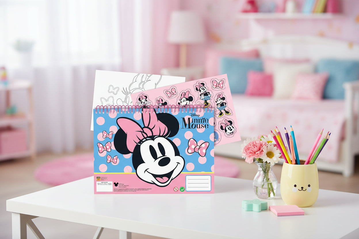 (Précommande) Carnet de croquis à spirale A/4 Minnie
