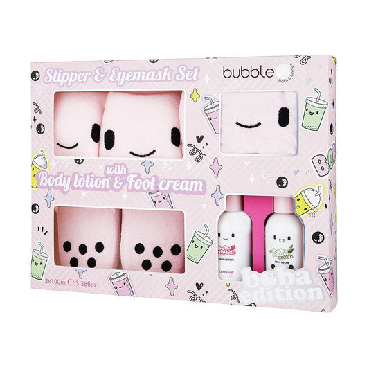 Coffret cadeau pour chaussons et lotion à thé Boba (2 x 200 ml)