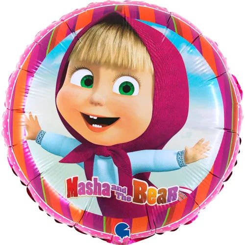 Ballon en aluminium 46cm Masha et Mishka
