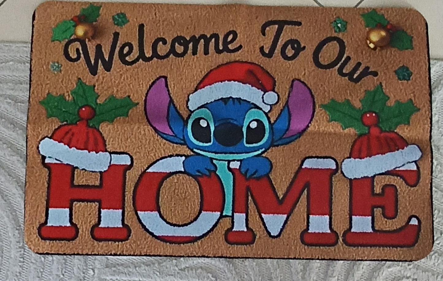 Tapis décoration Noël Stitch