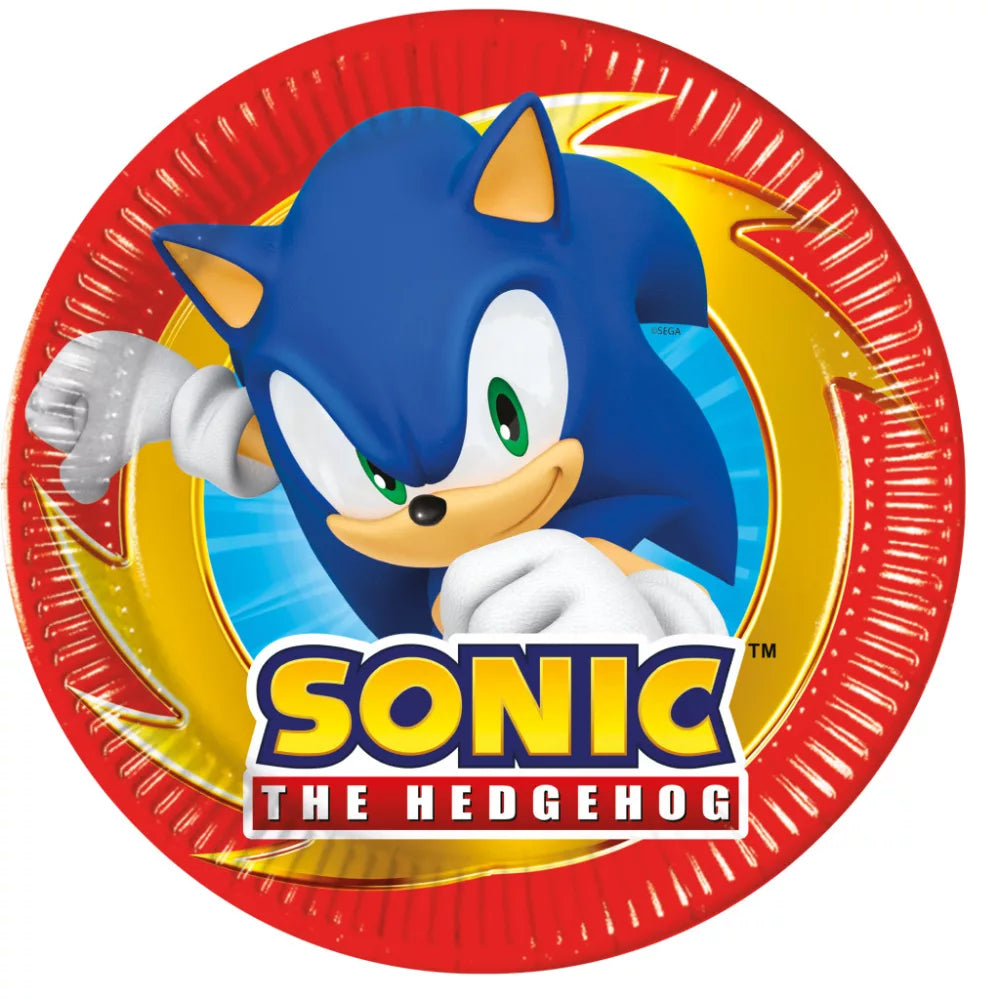 Assiettes en carton Sonic 20cm