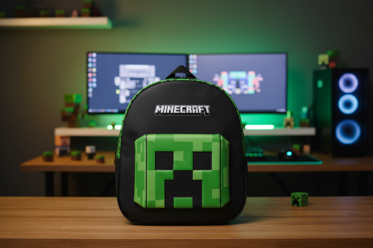 (Précommande) Sac à dos Minecraft 3D 33 cm