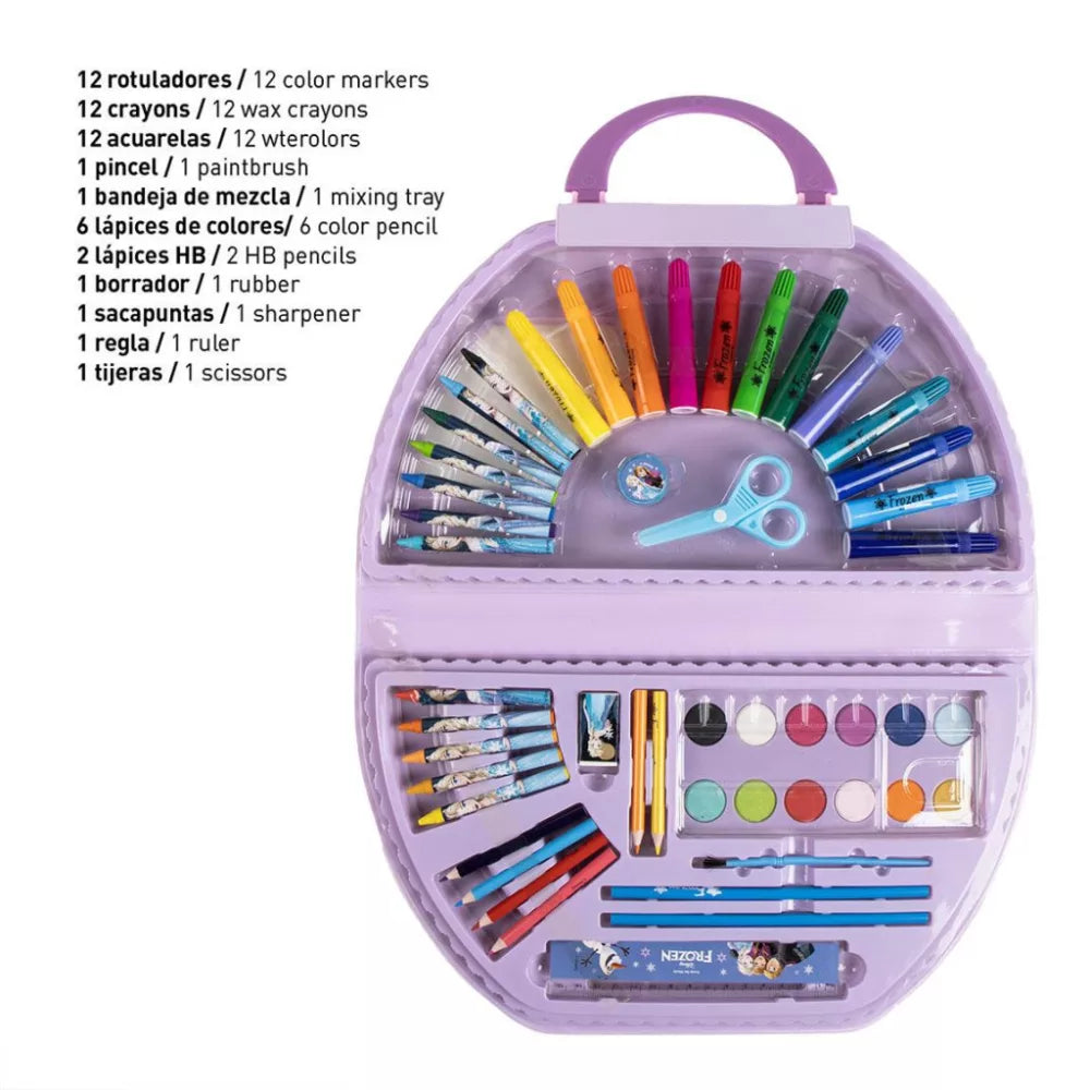 Ensemble de papeterie Reine des neiges 50 pièces