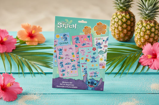 (Précommande) Ensemble d'autocollants Disney Lilo et Stitch Ohana 5 feuilles