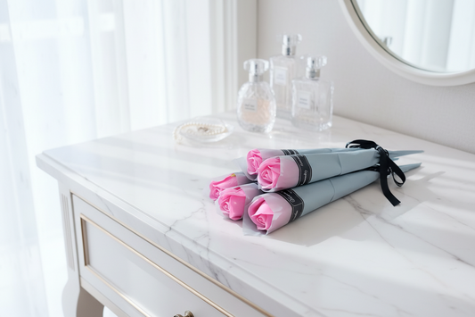 Rose de savon à la rose