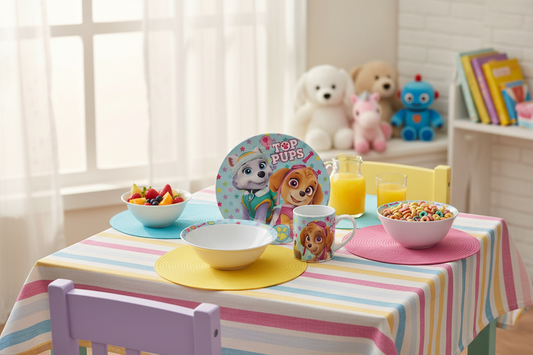 Coffret vaisselle en porcelaine  - Pat patrouille