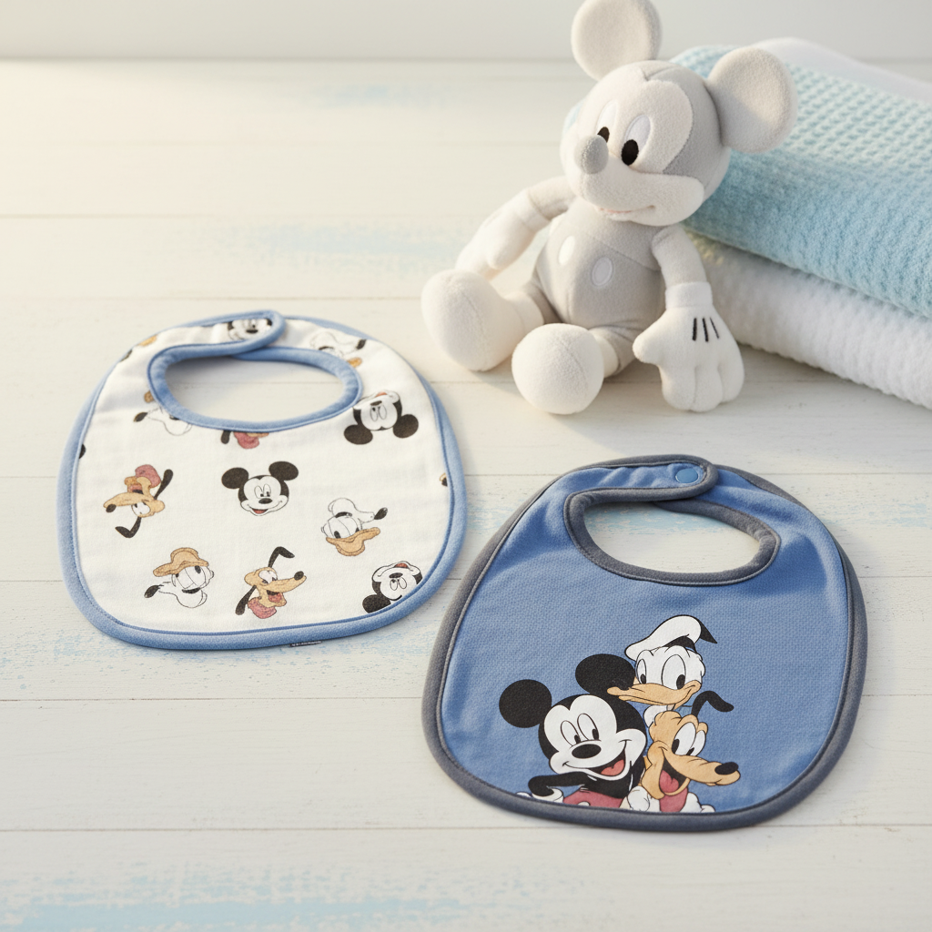 (Précommande) Lot de 2 bavoirs Mickey