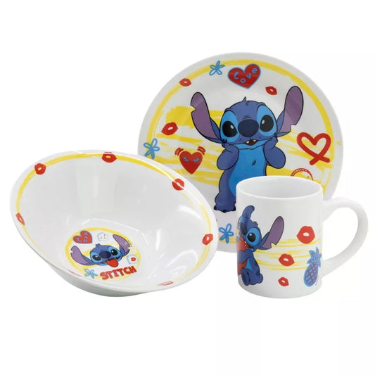 Coffret vaisselle en porcelaine - Stitch