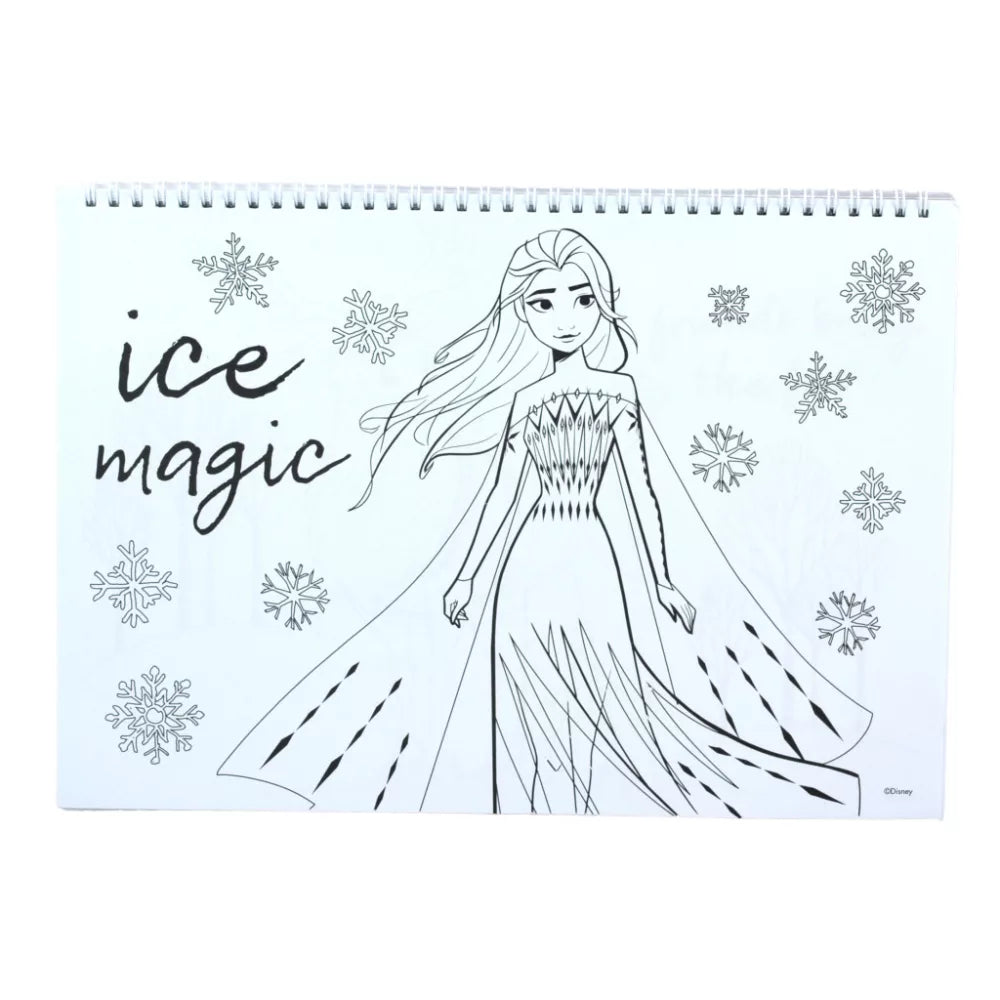 (Précommande) Carnet de croquis à spirale A/4 Reine des neiges