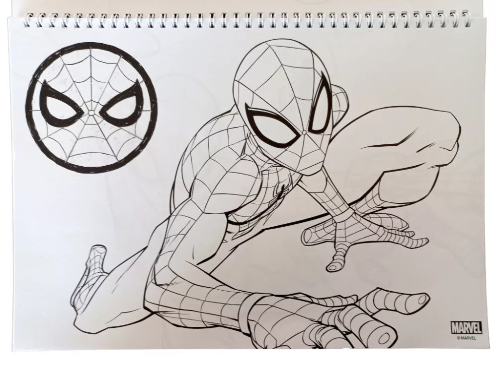 (Précommande) Carnet de croquis à spirale A/4 Spiderman