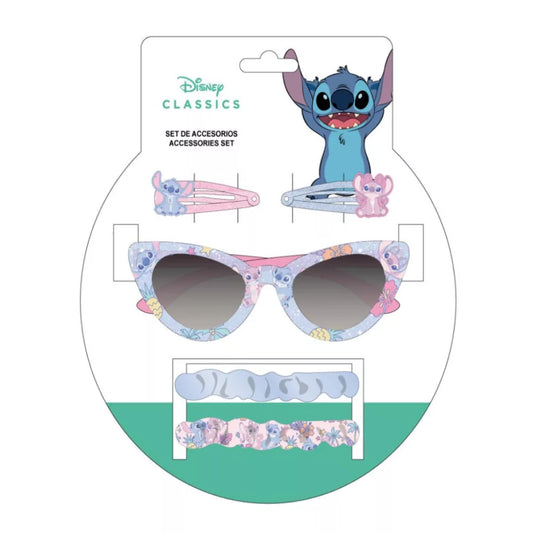 Ensemble de lunettes de soleil et d'accessoires pour cheveux - Stitch