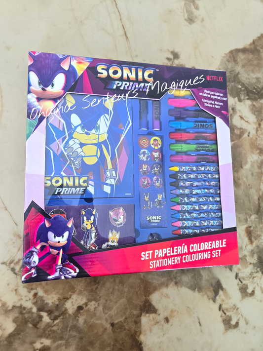 Coffret de papeterie - Sonic