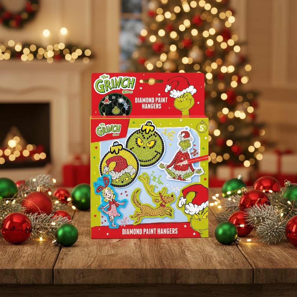 Diamant painting à suspendre - Grinch