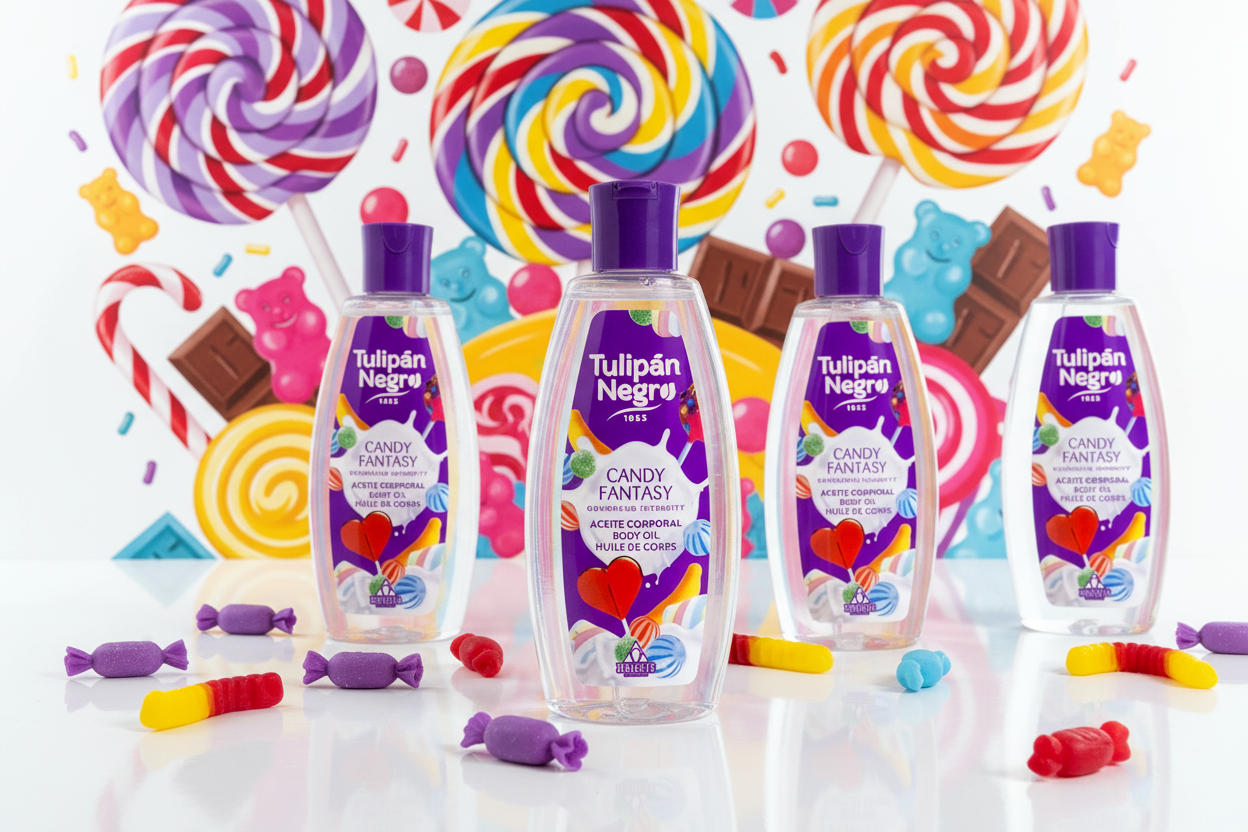 Huile corporelle tulipan negro - candy fantaisy