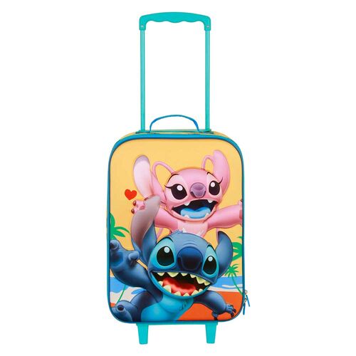 (Précommande) Valise à roulettes Disney Ocean Stitch 3D 52 cm