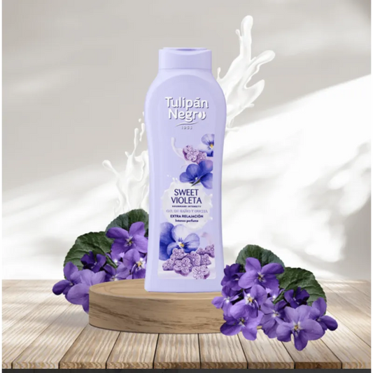 Gel douche à la violette 650ml - Tulipan Negro