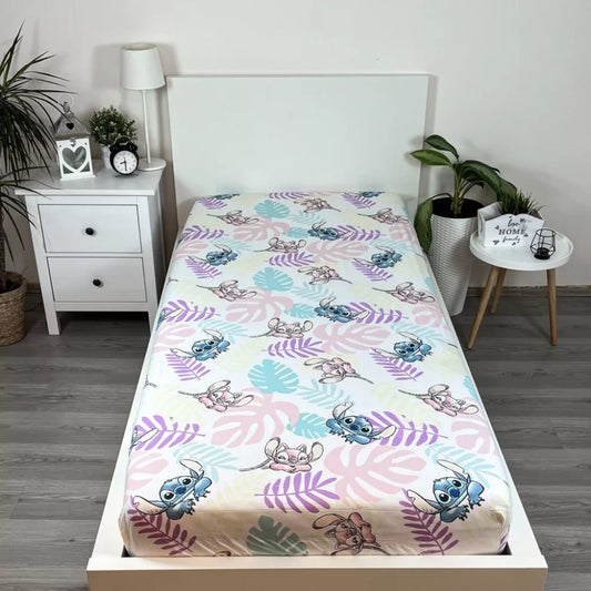 Drap housse 1 personne Stitch