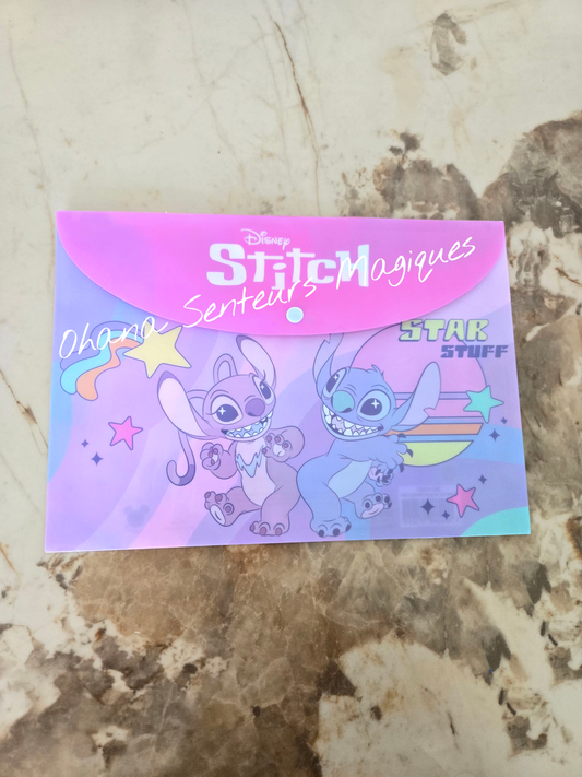 Enveloppe plastique pour document A4 - Stitch