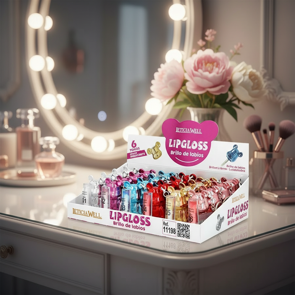 Gloss porte clé ourson