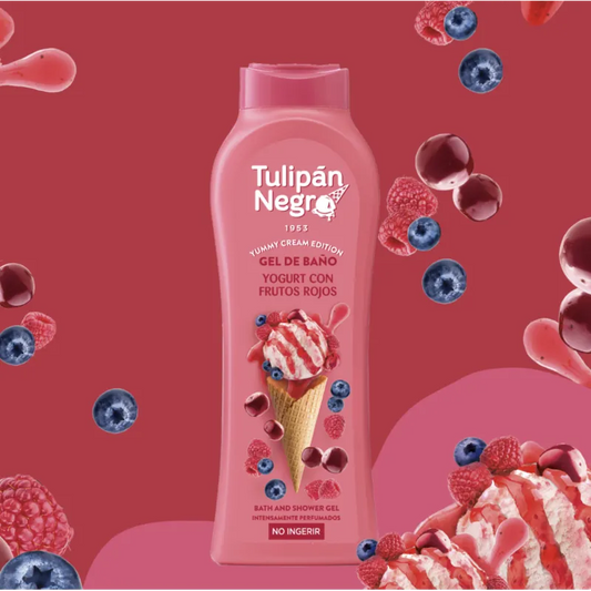 Gel douche Tulipan Negro Crème Glacé Fruits Rouges