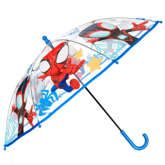 (Précommande) Parapluie transparent pour enfant Spidey Ø72 cm