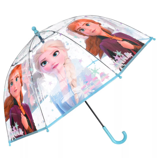(Précommande) Parapluie transparent enfant Reine des neiges Ø72 cm