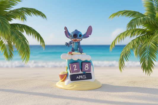 (Précommande) Calendrier perpétuel Disney Surfer Stitch 3D