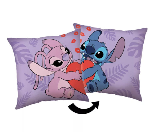 Coussin décoratif Disney Lilo et Stitch Kiss 40x40cm