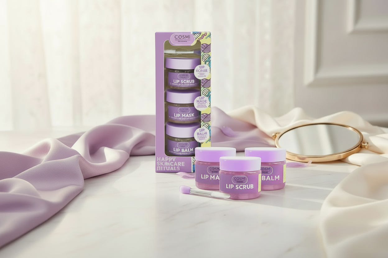Set skincare lèvres - trio de café