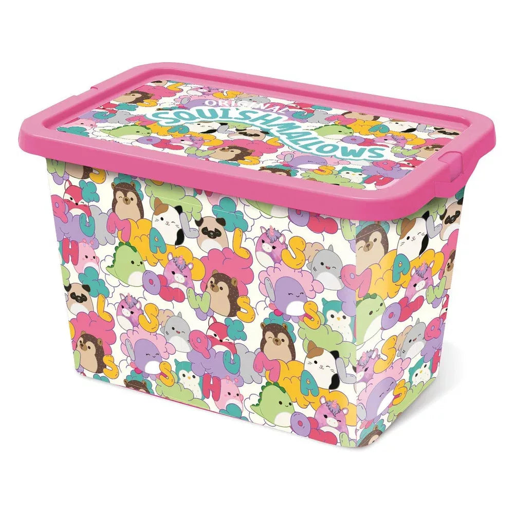 (Précommande)Boîte de rangement en plastique Squishmallows 7 L