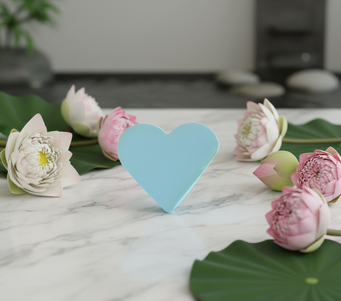 Savon en coeur - Fleur de lotus