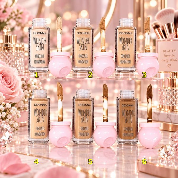 ✨ Wonder Skin 2-en-1 – Fond de Teint & Anti-Cernes D’Donna ✨